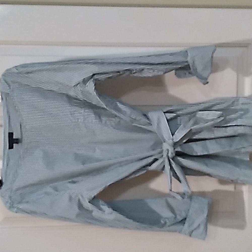 J. Crew tunic top, 16T, Coastal grandmother vibe.